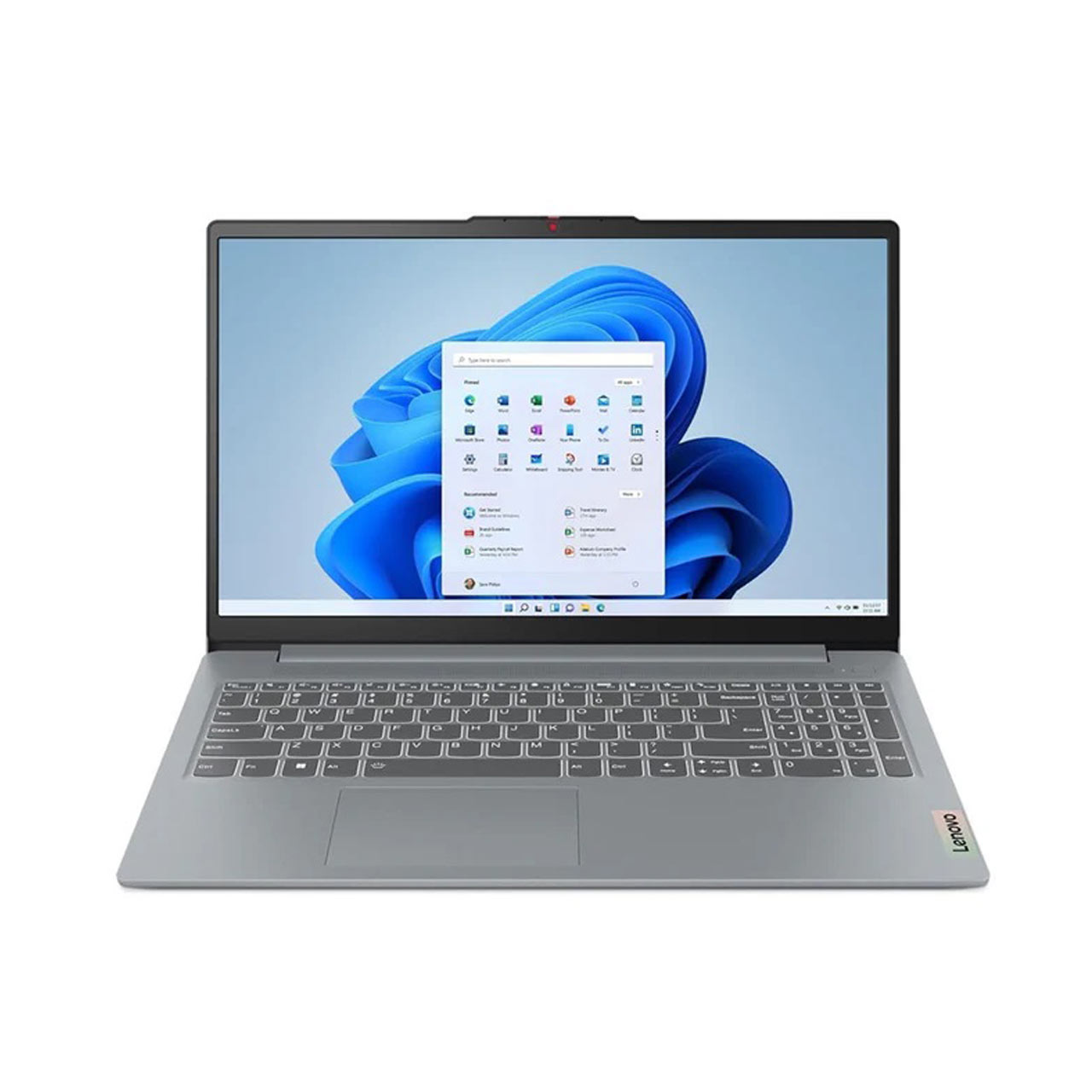 FHD  Intel i5-13420H - Ideapad Slim 3 15IRH8 رم 8GB حافظه 1TB SSD گرافیک Integrated - خاکستری -  - Windows 11 ORG (به همراه کیف اورجینال)
