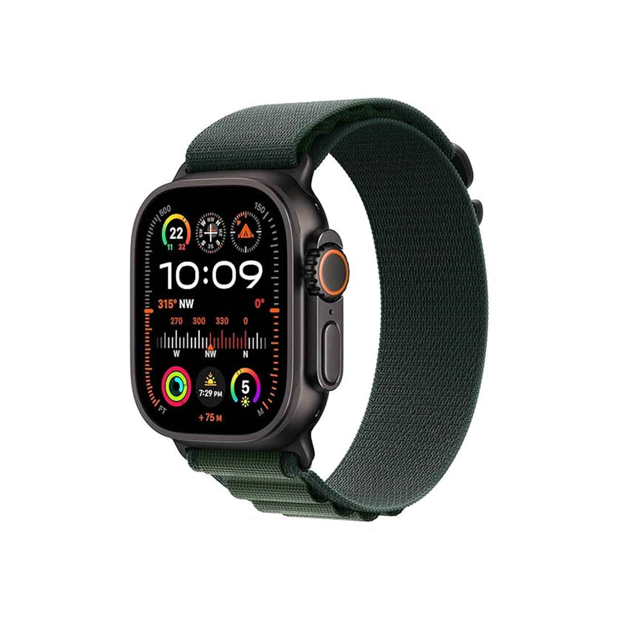 ساعت هوشمند اپل واچ Ultra 2  Black Ti Dark Green Alp Lp - 49MM - مشکی - اصلی (گارانتی شش ماهه شرکتی)