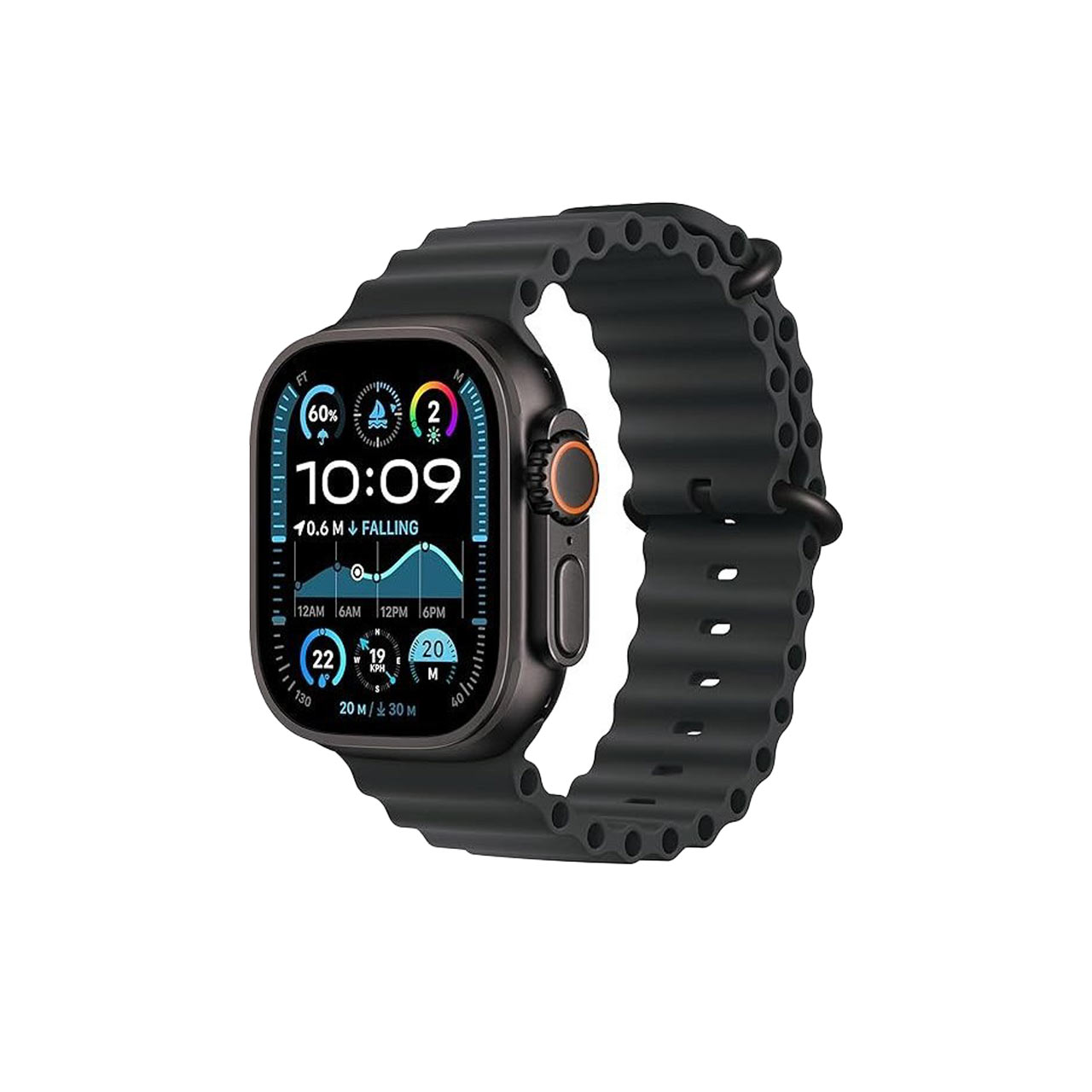 ساعت هوشمند اپل واچ Ultra 2  Black Titanium Ocean Band - 49MM MYTC3LW/A - مشکی - اصلی (گارانتی 18 ماهه شرکتی)