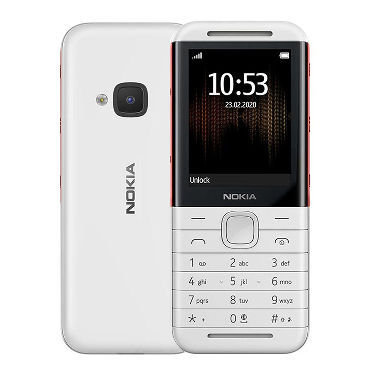 5310 TA-1212 DS دو سیم‌ کارت - سفید قرمز - اصلی (FA)