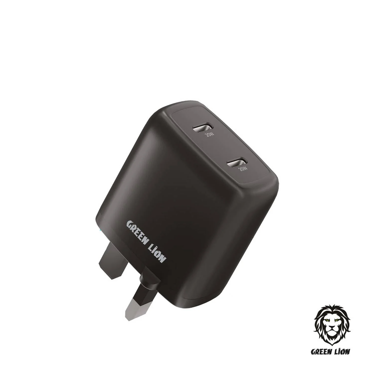 آداپتور تایپ سی ۴۰ وات دو پورت گرین Green Dual Port USB-C Wall Charger 40W