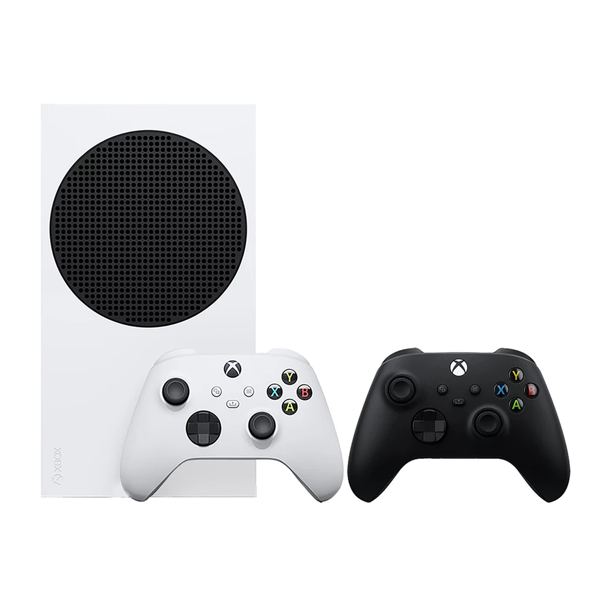 Xbox Series S 512GB with Black and White Controllers