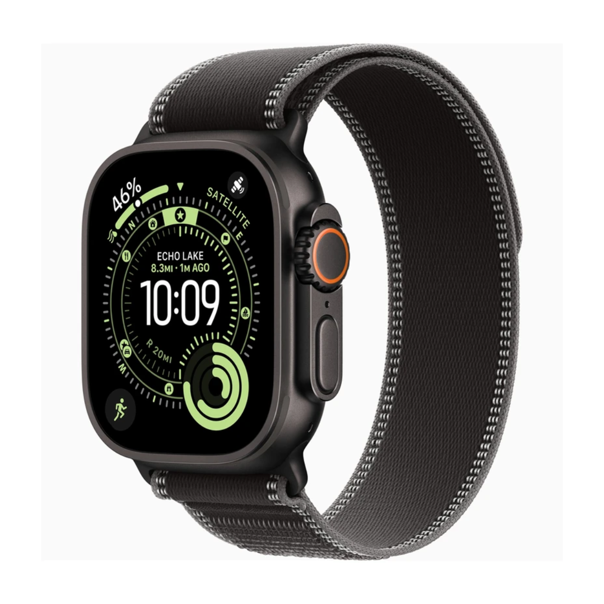 اپل واچ Ultra 3 مدل 49 میلی متری Black Titanium Case با بند Trail