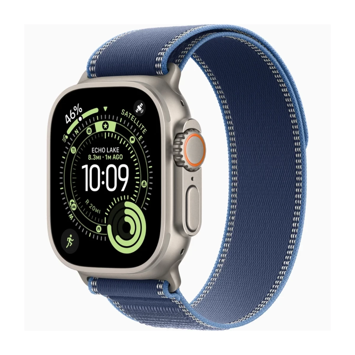 اپل واچ Ultra 3 مدل 49 میلی متری Natural Titanium Case با بند Trail