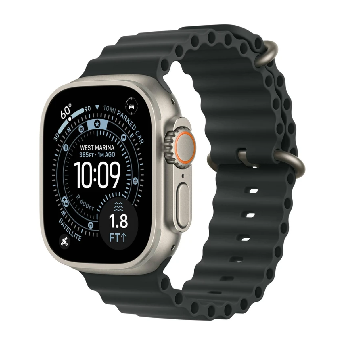اپل واچ Ultra 3 مدل 49 میلی متری Natural Titanium Case با بند Ocean