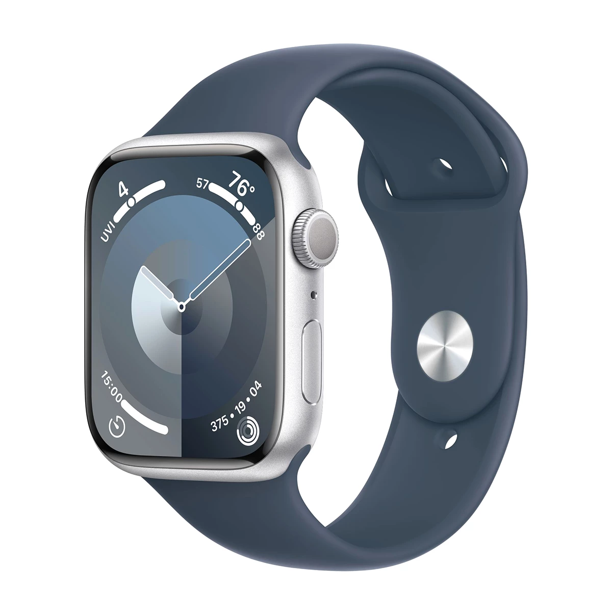 Apple Watch Series 9 45mm Aluminum Silicone Sport Band