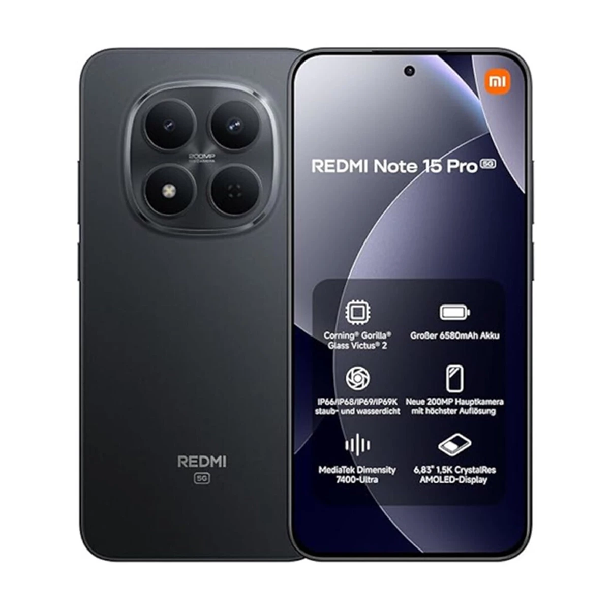 گو‌شی موبايل شیائومی مدل Redmi Note 15 Pro 5G ظرفیت 256 گیگابایت رم 12 گیگابایت