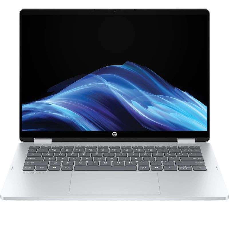 HP OmniBook 5 Flip 14-fp0013dx-Core 5 120U-8GB LPDDR5-512GB SSD-Touch-Backlit 14 Inch Laptop