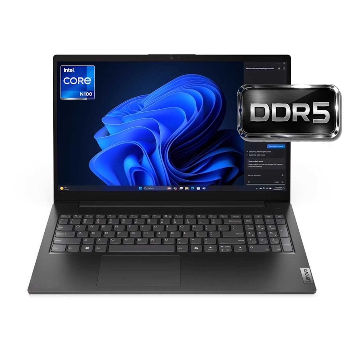 Lenovo V15 G6 Quad N100 8GB DDR5 256GB Intel UHD Graphics 15.6 inch laptop