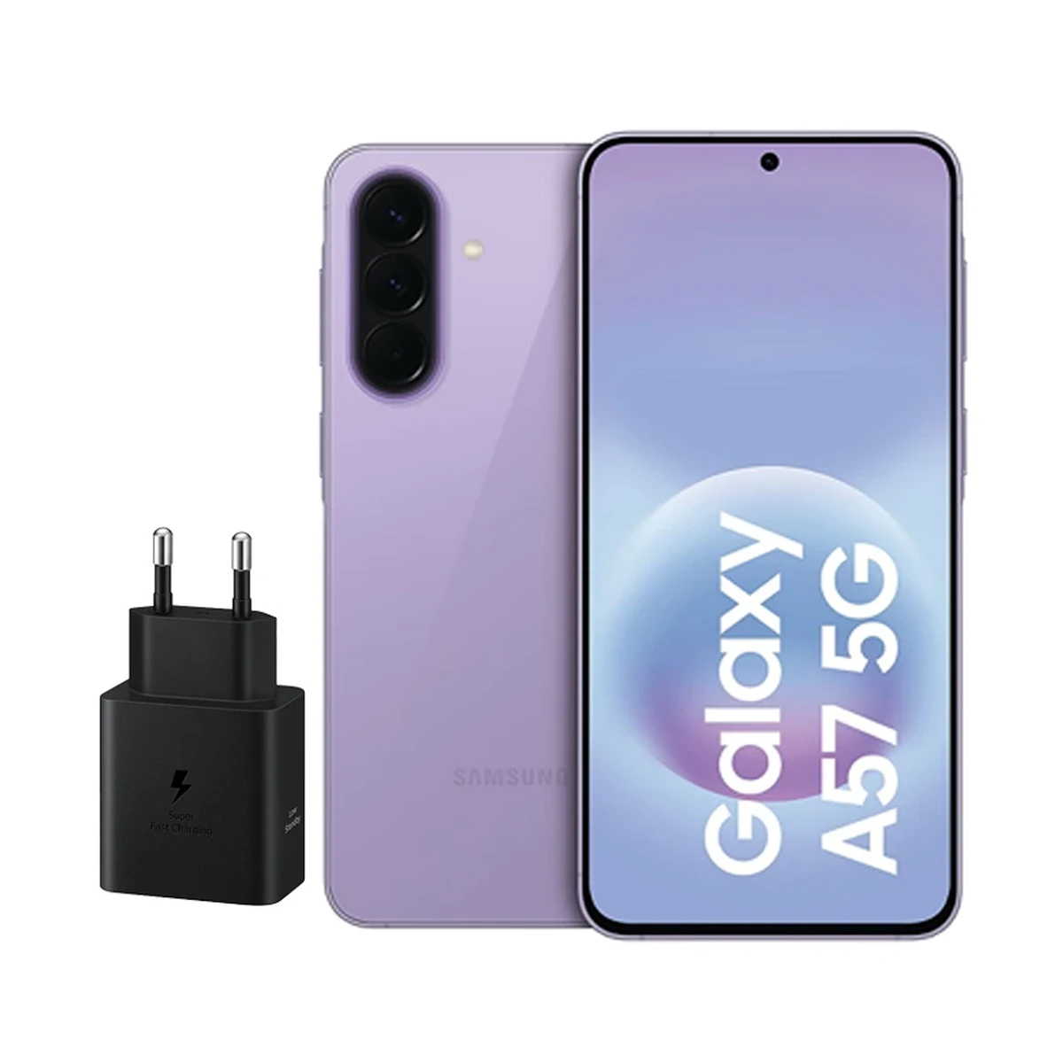 گوشی موبايل سامسونگ Galaxy A57 5G ظرفیت 256 گیگابایت رم 8 گیگابایت - ویتنام - به همراه شارژر اصلی سامسونگ مدل EP-T4511 توان 45 وات