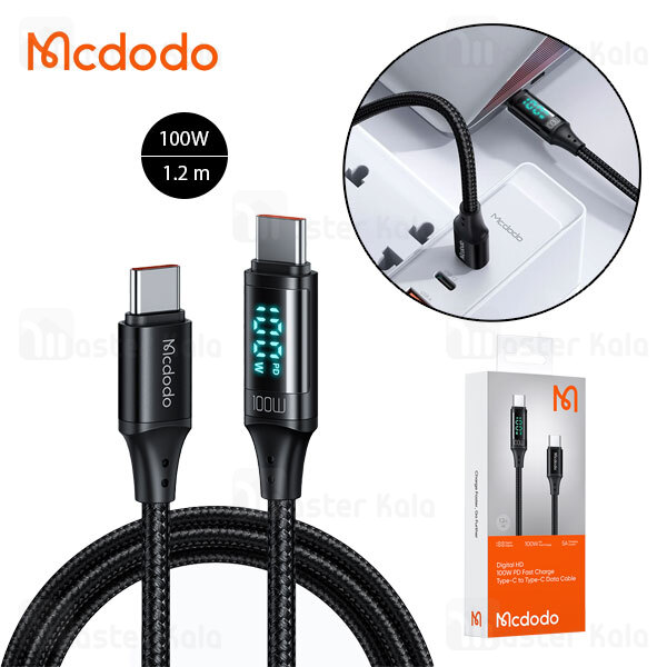 کابل شارژ و انتقال داده تایپ سی به تایپ سی  مدل MCDODO CA-1100