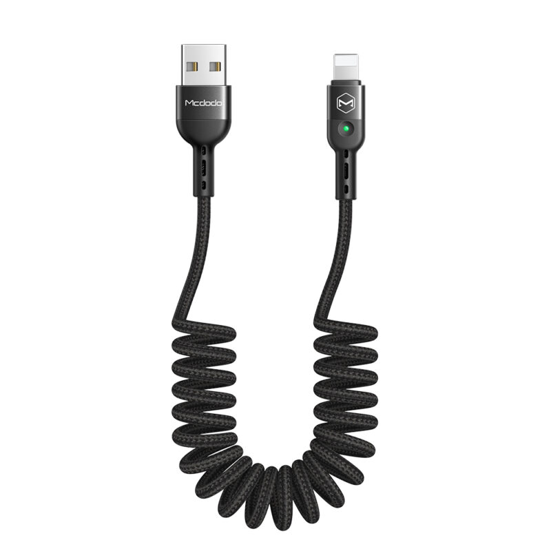 کابل شارژ و انتقال داده فنری لایتنینگ  مدل MCDODO CA-6410