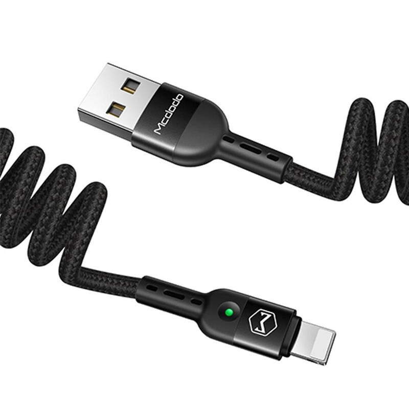 کابل شارژ و انتقال داده فنری لایتنینگ  مدل MCDODO CA-6410