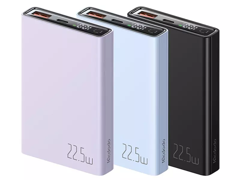 پاوربانک فست شارژ تایپ سی و یو اس بی 10000 میلی آمپر ساعت  Mcdodo MC-294 22.5W Powerbank